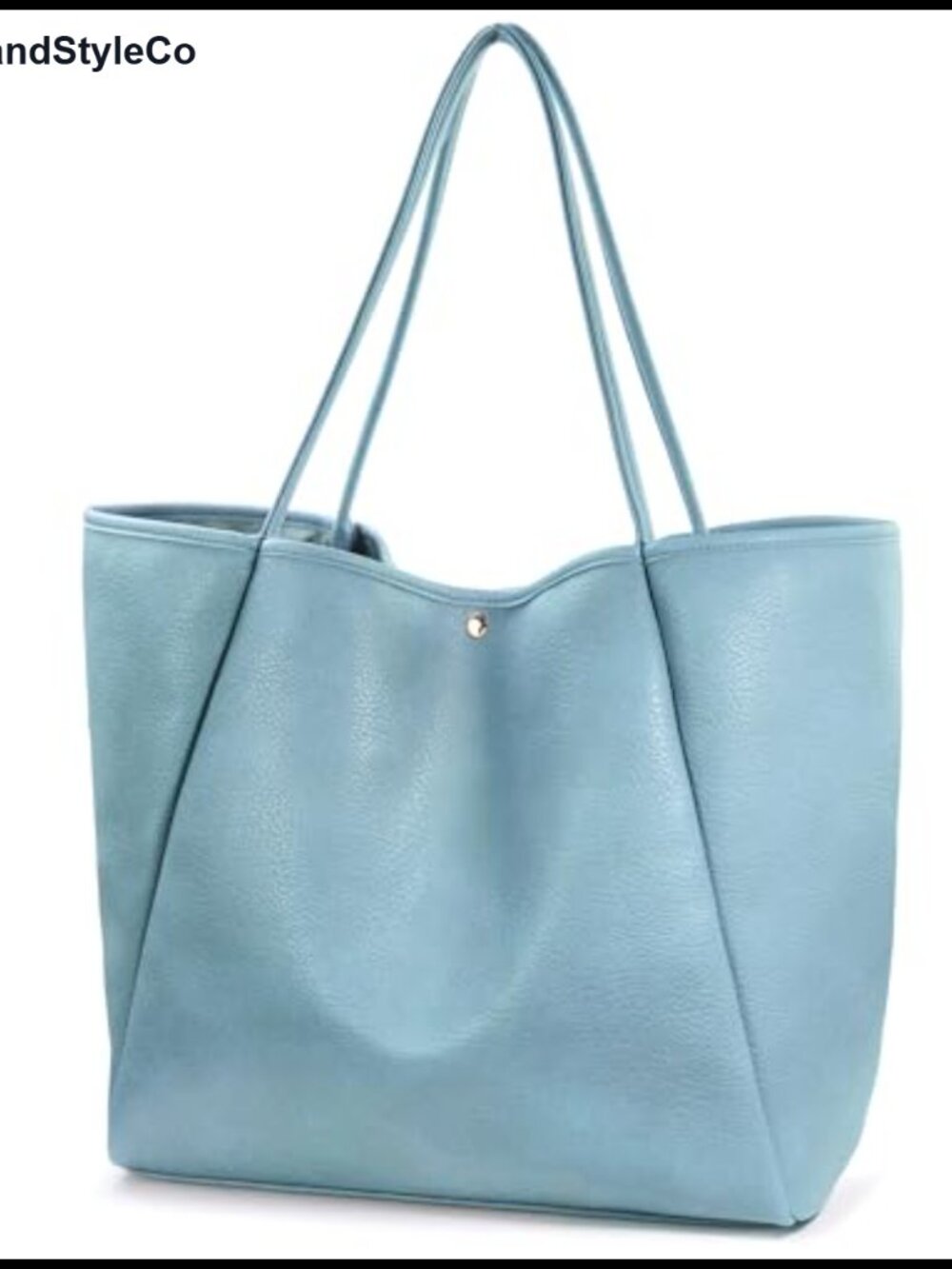 Oversize PU Leather Tote Weekender Shopper Handbag Travel Purse
